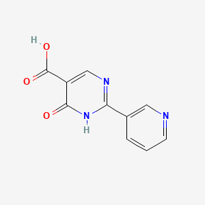 molecular formula C10H7N3O3 B3144942 6-Oxo-2-(pyridin-3-yl)-1,6-dihydropyrimidine-5-carboxylic acid CAS No. 56406-46-3
