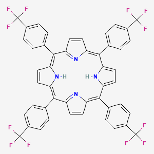 molecular formula C48H26F12N4 B3144946 中间四（4-三氟甲基苯基）卟啉 CAS No. 56420-24-7