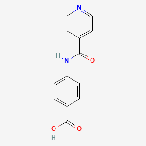 molecular formula C13H10N2O3 B3144956 4-(Isonicotinoylamino)benzoic acid CAS No. 5651-66-1