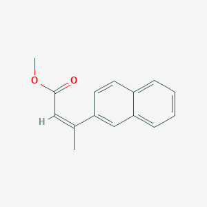 molecular formula C15H14O2 B3144967 2-Butenoic acid, 3-(2-naphthalenyl)-, methyl ester, (2Z)- CAS No. 565190-67-2