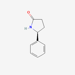 molecular formula C10H11NO B3145006 (5S)-5-phenylpyrrolidin-2-one CAS No. 56553-09-4