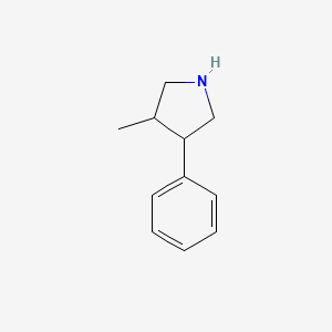 molecular formula C11H15N B3145023 3-Methyl-4-phenylpyrrolidine CAS No. 56606-70-3