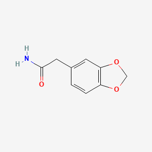 molecular formula C9H9NO3 B3145028 2-(2H-1,3-benzodioxol-5-yl)acetamide CAS No. 5661-47-2