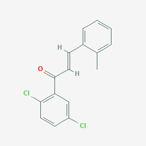 molecular formula C16H12Cl2O B3145217 (2E)-1-(2,5-Dichlorophenyl)-3-(2-methylphenyl)prop-2-en-1-one CAS No. 569325-93-5