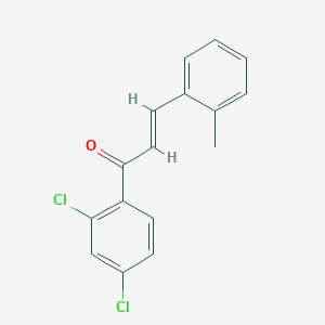 molecular formula C16H12Cl2O B3145221 (2E)-1-(2,4-Dichlorophenyl)-3-(2-methylphenyl)prop-2-en-1-one CAS No. 569327-34-0
