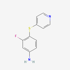 3-Fluoro-4-(4-pyridinylsulfanyl)aniline