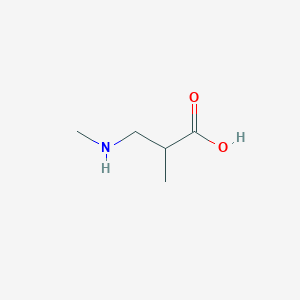 molecular formula C5H11NO2 B3145269 2-Methyl-3-(methylamino)propanoic acid CAS No. 56970-74-2