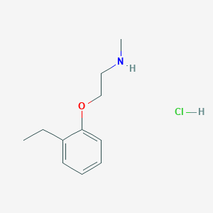 molecular formula C11H18ClNO B3145319 [2-(2-乙基苯氧基)乙基]甲胺盐酸盐 CAS No. 57163-22-1