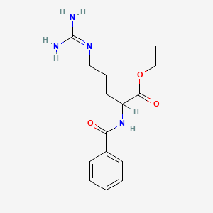 Ethyl 5-{[amino(imino)methyl]amino}-2-(benzoylamino)pentanoate