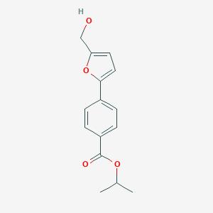molecular formula C15H16O4 B314535 Propan-2-yl 4-[5-(hydroxymethyl)furan-2-yl]benzoate 