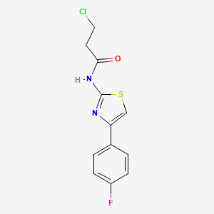 3-chloro-N-[4-(4-fluorophenyl)-1,3-thiazol-2-yl]propanamide