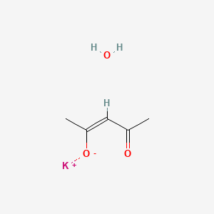 molecular formula C5H9KO3 B3145452 Potassium acetylacetonate hemihydrate CAS No. 57402-46-7