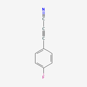 molecular formula C9H4FN B3145483 3-(4-Fluorophenyl)prop-2-ynenitrile CAS No. 575433-43-1