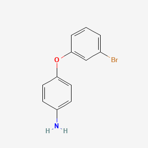 molecular formula C12H10BrNO B3145565 4-(3-溴苯氧基)苯胺 CAS No. 57688-16-1