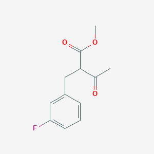 molecular formula C12H13FO3 B3145627 甲基α-(3-氟苄基)乙酰乙酸酯 CAS No. 577775-49-6