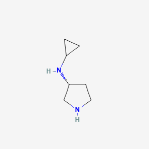 molecular formula C7H14N2 B3145634 (R)-N-环丙基吡咯烷-3-胺 CAS No. 577776-80-8