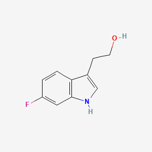 molecular formula C10H10FNO B3145660 1H-Indole-3-ethanol, 6-fluoro- CAS No. 57817-13-7