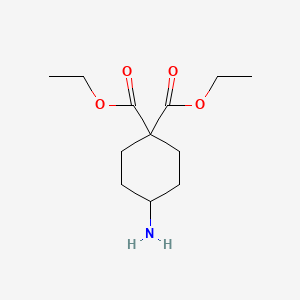 molecular formula C12H21NO4 B3145703 环己烷-1,1-二甲酸二乙酯 CAS No. 57899-68-0