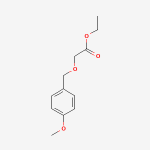 molecular formula C12H16O4 B3145709 Ethyl 2-((4-methoxybenzyl)oxy)acetate CAS No. 57938-80-4