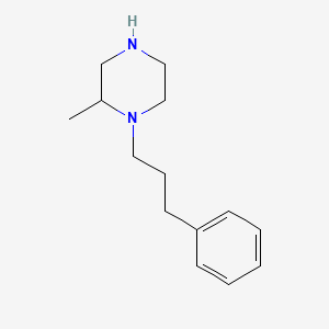 molecular formula C14H22N2 B3145735 2-Methyl-1-(3-phenylpropyl)piperazine CAS No. 58029-99-5