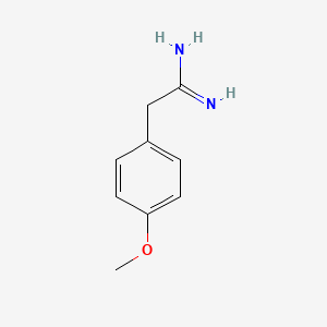 molecular formula C9H12N2O B3145757 2-(4-Methoxyphenyl)ethanimidamide CAS No. 58125-01-2
