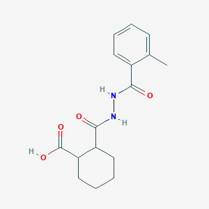 2-{[2-(2-Methylbenzoyl)hydrazino]carbonyl}cyclohexanecarboxylic acid