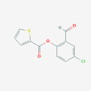 molecular formula C12H7ClO3S B314580 4-Chloro-2-formylphenyl thiophene-2-carboxylate 