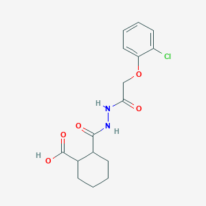 2-[[[2-(2-Chlorophenoxy)acetyl]amino]carbamoyl]cyclohexane-1-carboxylic acid