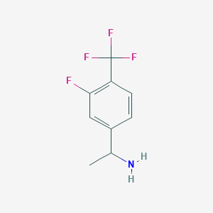 1-(3-Fluoro-4-(trifluoromethyl)phenyl)ethanamine