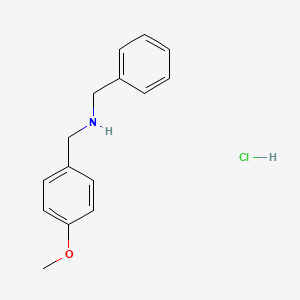 molecular formula C15H18ClNO B3145890 4-Methoxydibenzylamine hydrochloride CAS No. 58405-57-5