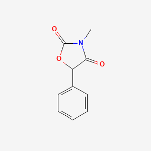 molecular formula C10H9NO3 B3145896 3-Methyl-5-phenyl-1,3-oxazolidine-2,4-dione CAS No. 5841-66-7