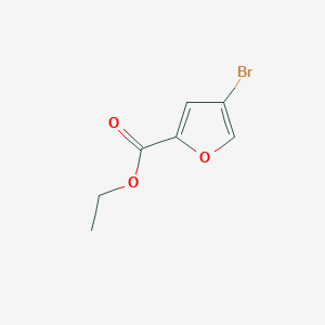 molecular formula C7H7BrO3 B3145900 4-溴呋喃-2-甲酸乙酯 CAS No. 58471-32-2