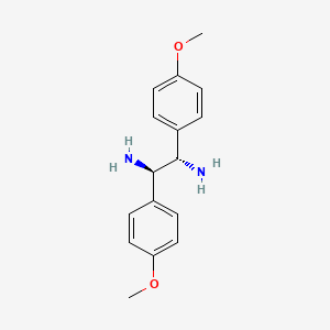 molecular formula C16H20N2O2 B3145909 (1R,2S)-1,2-bis(4-methoxyphenyl)ethane-1,2-diamine CAS No. 58520-45-9
