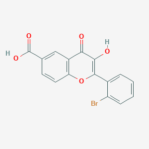 2-(2-bromophenyl)-3-hydroxy-4-oxo-4H-chromene-6-carboxylic acid