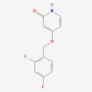 molecular formula C12H9F2NO2 B3145984 4-(2,4-difluorobenzyloxy)-1H-pyridin-2-one CAS No. 586373-58-2