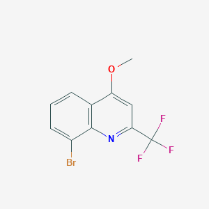 molecular formula C11H7BrF3NO B3146035 8-Bromo-4-methoxy-2-(trifluoromethyl)quinoline CAS No. 587886-08-6