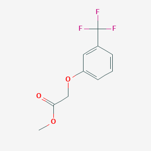 molecular formula C10H9F3O3 B3146044 Methyl 2-(3-(trifluoromethyl)phenoxy)acetate CAS No. 588-26-1