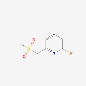 Pyridine, 2-bromo-6-[(methylsulfonyl)methyl]-