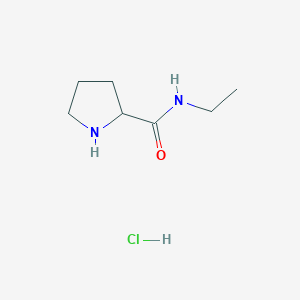 molecular formula C7H15ClN2O B3146180 N-乙基-2-吡咯烷酮甲酰胺盐酸盐 CAS No. 59179-36-1