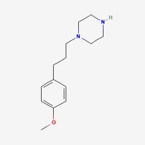 molecular formula C14H22N2O B3146188 1-[3-(4-甲氧基苯基)丙基]哌嗪 CAS No. 59214-23-2