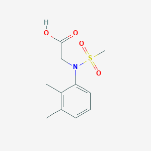 molecular formula C11H15NO4S B3146206 N-(2,3-Dimethylphenyl)-N-(methylsulfonyl)glycine CAS No. 592472-92-9