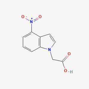 molecular formula C10H8N2O4 B3146256 (4-Nitroindol-1-yl)acetic acid CAS No. 594844-56-1