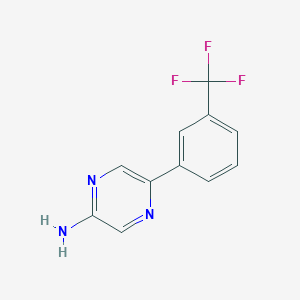 B3146261 5-[3-(Trifluoromethyl)phenyl]pyrazin-2-amine CAS No. 59489-74-6