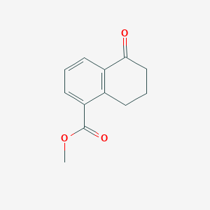 molecular formula C12H12O3 B3146289 Methyl 5-oxo-5,6,7,8-tetrahydronaphthalene-1-carboxylate CAS No. 59599-49-4