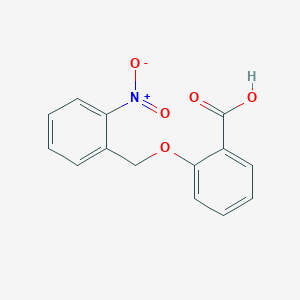 molecular formula C14H11NO5 B3146308 2-[(2-Nitrophenyl)methoxy]benzoic acid CAS No. 596130-37-9
