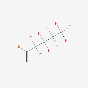 molecular formula C6H2BrF9 B3146334 2-Bromo-2-(perfluoro-n-butyl)ethylene CAS No. 59665-23-5