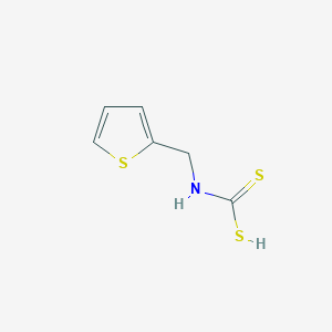 molecular formula C6H7NS3 B3146366 Thien-2-ylmethylcarbamodithioic acid CAS No. 59754-42-6