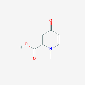 molecular formula C7H7NO3 B3146426 1-Methyl-4-oxo-1,4-dihydropyridine-2-carboxylic acid CAS No. 59864-32-3