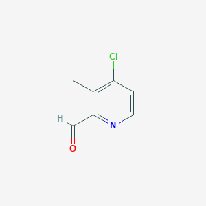 molecular formula C7H6ClNO B3146436 4-氯-3-甲基吡啶甲醛 CAS No. 59886-86-1