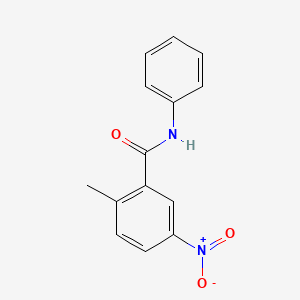 molecular formula C14H12N2O3 B3146446 2-甲基-5-硝基-N-苯甲酰胺 CAS No. 599171-08-1